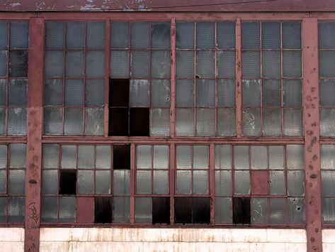 factory window, via Flickr. Factory Windows, Pixel Art Reference, Radium Girls, Industrial Windows, East La, Industrial Factory, Diy Window, Sash Windows, Loft Apartment