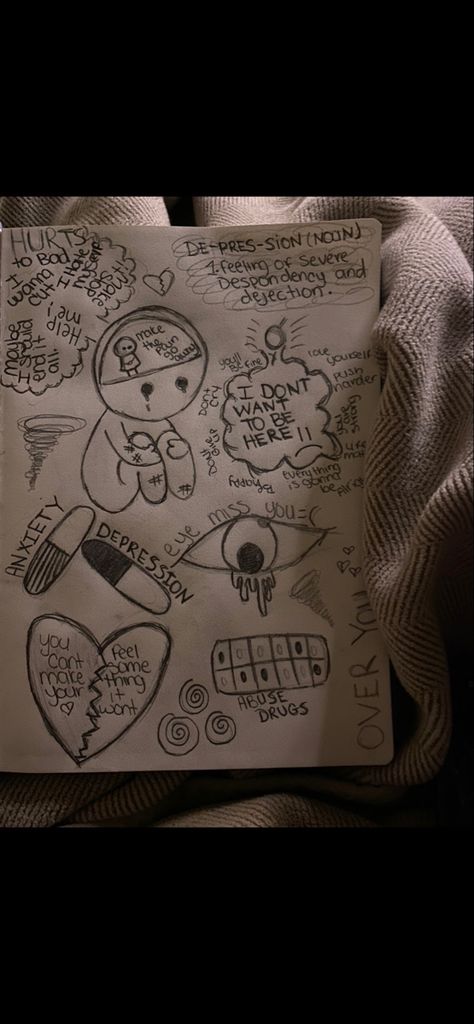 broken hearted, pills, substance, overthinking. Overthinking Sketch Ideas, Broken Sketching, Drawing About Overthinking, Overthinker Art Drawing, Cardboard Crafts Diy, Broken Hearted, Drawing Quotes, Cute Paintings, Sketch Ideas