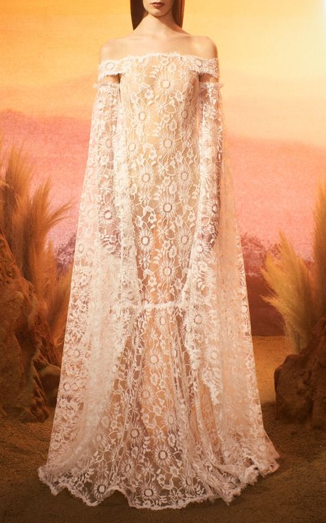 Women's Rodarte Spring Summer 2025 Collection | Moda Operandi Rodarte Dress, White Sunflower, Dior Dress, Halter Midi Dress, Silk Lace, Alt Fashion, Chiffon Gown, Lace Slip, Silk Mini Dress