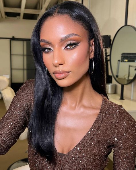 @sydneyjharper Sydney J Harper, Jasmin Tookes, Face Beat Makeup, Party Makeup Looks, Glam Wedding Makeup, Photoshoot Makeup, Cute Makeup Looks, Elegant Makeup, Glamour Makeup