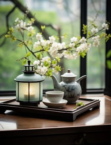 Inner Peace Art, Chinese Tea Room, Serene Living Room, Chinese Tea House, Zen Aesthetic, Yin En Yang, Asian Interior Design, Still Life Pictures, Zen Tea