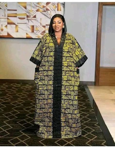 Bubu Ankara Butterfly Gown Styles - Gist94 Abaya African Designs, Agbada Short Gown Styles For Women, Abuja Bubu Gown, Beautiful Adire Styles, Long Ankara Bubu Gowns, Bubu Gown For Pregnant Women, Women Agbada Gown, Nigerian Abaya Styles, Kampala Agbada Styles For Ladies