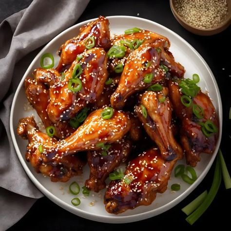 Korean Chicken Wings Recipe Korean Chicken Wings Recipe, Popcorn Cheese, Korean Chicken Wings, Chicken Wing Recipe, 30 Minute Recipes, Wing Recipe, Korean Chicken, Chicken Wings Recipe, Chicken Ideas