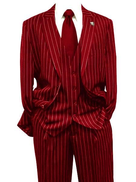 20s Mens Fashion, Gangster Suit, 1920s Mens Fashion, 2018 Style, Mens Fashion Blazer, Linen Suits, Red Suit, Pinstripe Suit, Vest Shirt