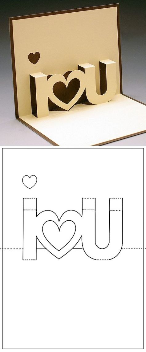 The marvellous Template Carte A Decouper I Love You | Craft Ideas With I Love You Pop Up Card Template … Valentine Paper Crafts, Saint Valentin Diy, Valentines Bricolage, Pop Up Card Templates, Diy Valentine, Saint Valentine, E Card, Valentine's Day Diy, Pop Up Cards