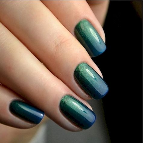 Peacock Nail Designs, Joy Nails, Peacock Nails, Nail Art Cute, Ombre Nail Art, Ombre Nail Art Designs, Ombre Nail, Ombre Nail Designs, Nail Art Ombre