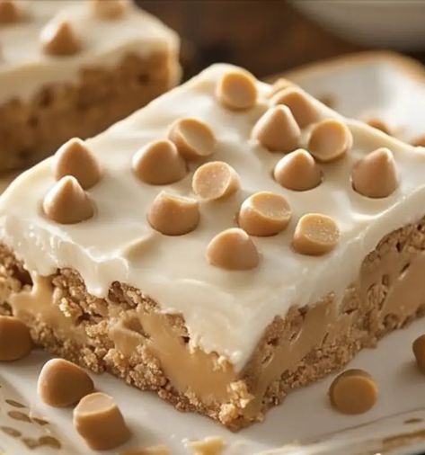 Butterscotch Cookies Recipes, Peanut Butter Treats, Butterscotch Bars, Cake Mix Cookie Bars, Ground Recipes, Cooking Oatmeal, Butterscotch Cookies, Recipes For The Whole Family, Vegan Cookies Recipes