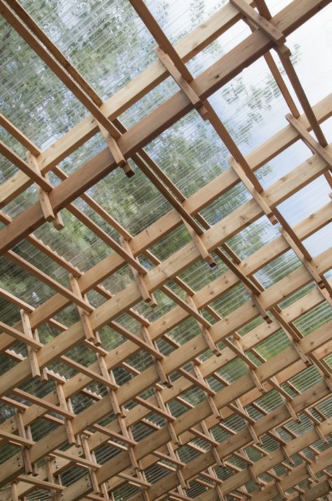 Gallery of Hou de Sousa Completes Construction on Raise/Raze and Sticks - 16 Timber Architecture, Wooden Architecture, Water Sprinkler, Wood Architecture, Wooden Structure, Roof Trusses, Timber Structure, Roof Structure, Structure Architecture