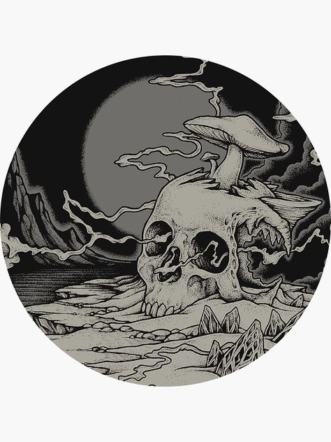 "Lost Voyager" Sticker by henrybennett | Redbubble A Skull, Suv, Laptop, Lost, Black And White, White, Black