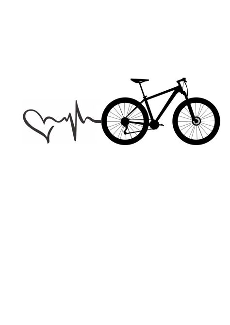 Mountain Bike Tattoo Ideas, Cycling Tattoo Bicycles, Bike Tattoo Ideas, Tattoo Bike, Cycling Tattoo, Mountain Bike Tattoo, Bike Tattoo, Minimal Shirt Design, Bicycle Tattoo