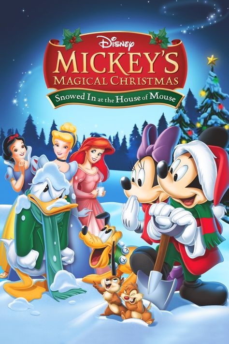 Christmas Cartoon Movies, Disney Christmas Movies, Kids Christmas Movies, House Of Mouse, Christmas Movies List, Walt Disney Movies, Mickeys Christmas Carol, Best Christmas Movies, Snowed In