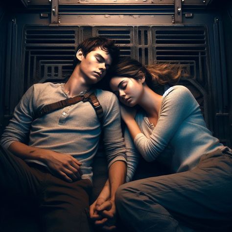 Brenda And Thomas Fanart, Thomas Maze Runner Fan Art, The Scorch Trials Aesthetic, Thomas And Brenda Fan Art, Maze Runner Dr, Maze Runner Book Fanart, Brenda And Thomas, Thomas And Brenda Maze Runner, The Maze Runner Fan Art