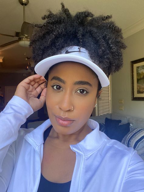 Nike Visor, Natural Hair, Curly Hair, Baseball Cap, Natural Hair Styles, Curly Hair Styles, Baseball, Nike, Hair