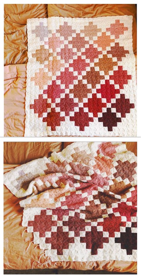 Solid Granny Square Blanket Pattern Free, Fun Granny Square Crochet Pattern, Colorful Granny Square Blanket, Two Color Granny Square, Patchwork Crochet Blanket, Granny Square Patchwork, Crochet Patchwork Blanket, Crochet Quilt Pattern, Crochet Gnomes