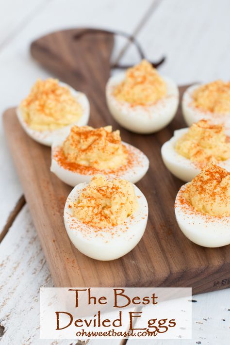 The best classic deviled egg recipe I've ever had. Like, ever. ohsweetbasil.com Deviled Egg Recipe, Deviled Eggs Recipe Classic, Best Deviled Eggs, Deviled Eggs Classic, Egg Recipe, Dipping Sauces, Deviled Eggs Recipe, Eggs Recipe, Deviled Egg