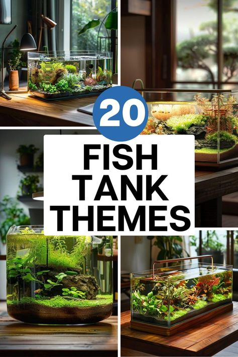 Dive into the art of aquascaping with our top fish tank themes. Learn how to design an aquarium that’s both beautiful and serene. Explore our blog for more inspiration and start creating your dream fish tank today. Fish Tank Design Ideas, Aesthetic Fish Tank Ideas, Betta Fish Tank Mates, Unique Fish Tanks, 10 Gallon Fish Tank, Axolotl Tank, Fish Tank Themes, Fish Tank Terrarium, Goldfish Tank