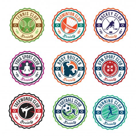 Sports Club Logo Design, Sports Logo Design Graphics, Art Club Logo, Sport Club Logo, Sports Club Logo, Badminton Art, Club Logo Design, Badminton Jersey, Jersey Ideas