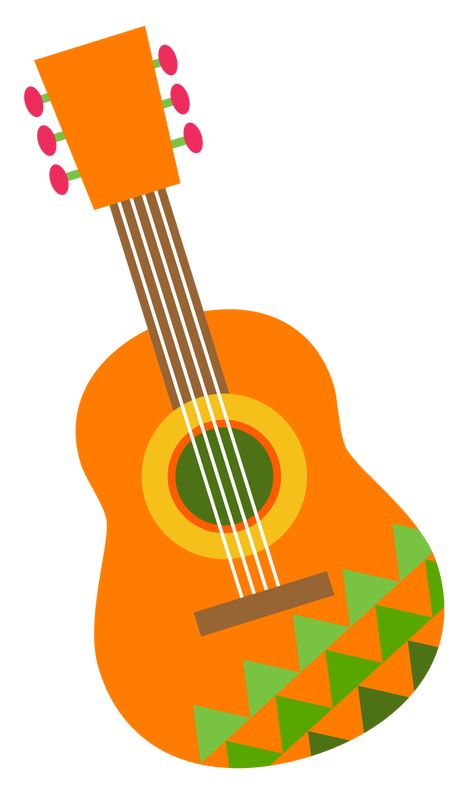 Orange Guitar, Guitar Clipart, Graphic Png, Free Png, Royalty, Royalty Free, Guitar, Clip Art, For Free