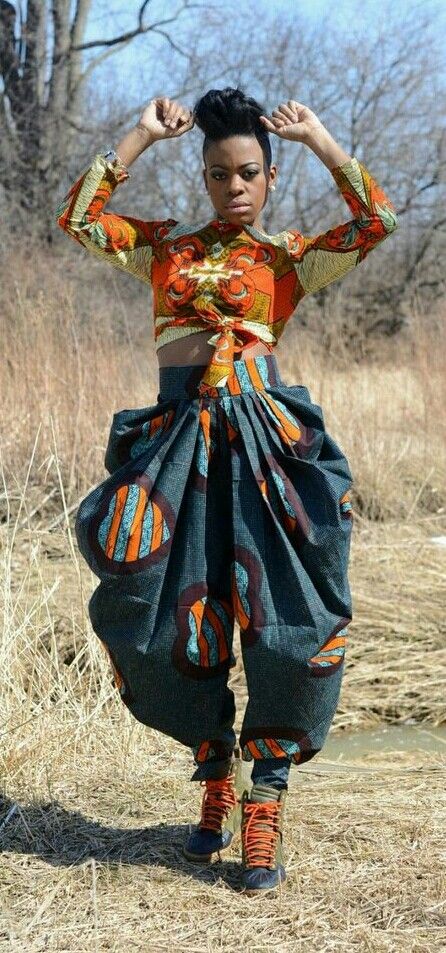 ♡AfroPolitan Solarpunk Fashion, African Print Pants, Harem Pants Fashion, Print Pant, Afrikaanse Mode, Harem Pant, African Inspired Fashion, Africa Fashion, African Style