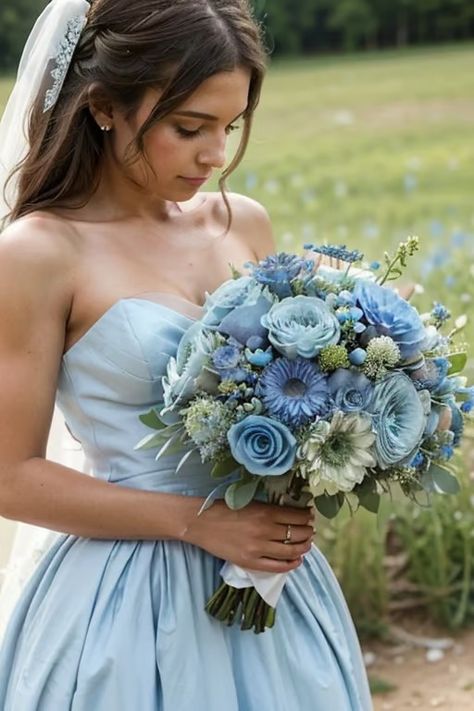 Dusty Blue Wedding - Payhip Dusty Blue Wedding Party, Blue Wedding Party, Fun Wedding Activities, Blue Wedding Centerpieces, Wedding Planner Checklist, Blue Bride, Blue Wedding Bouquet, Dusty Blue Wedding, Light Blue Wedding