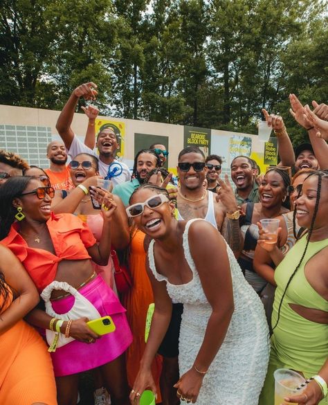 One of those jobs that gets you super jealous, you have to work it 🤣 ⁠ ⁠ Unreal block party wedding dreamt up by the bride and groom @bea_robe @robyisblessed⁠ ⁠ photographer: @lauren.cowart⁠ design + decor: @socialsupplydesign⁠ logo + merch design: @bywayofdallas⁠⁠ Block Party Wedding Reception, Art Mood Board, Summer Moodboard, Merch Design, Block Party, Black Community, Here Comes The Bride, Black Wedding, Here Comes