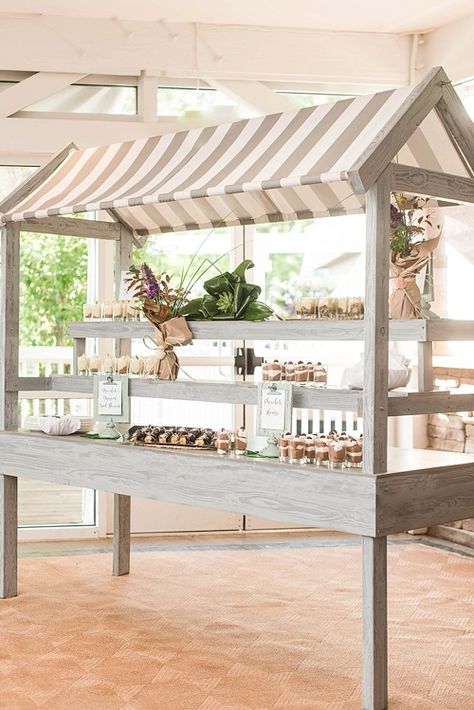 Portable Bakery Display Ideas, Dessert Cart Display, Diy Party Cart, Craft Show Trailer, Diy Dessert Cart With Wheels, Dessert Cart Diy, Farmers Market Dessert Display, Wedding Dessert Cart, Farmers Market Cart