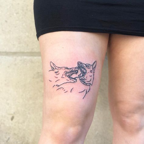 Angry Dog Tattoo, Barking Dog Tattoo, Practice Tattoos, Prince Tattoos, Barking Dog, Stick N Poke Tattoo, Dope Tattoos For Women, Poke Tattoo, Subtle Tattoos