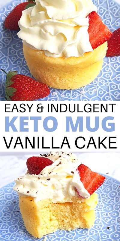 Crazy-good keto vanilla cake in a mug recipe. If you�re looking for keto friendly desserts, try this simple keto mug cake! Learn how to make an easy keto vanilla mug cake for one no egg mug cake! #ketodesserts #ketomugcake Vanilla Cake In A Mug, Keto Vanilla Mug Cake, Keto Vanilla Cake, Vanilla Mug Cake, Low Carb Mug Cakes, Keto Chocolate Mug Cake, Keto Mug, Cake In A Mug, Vanilla Mug Cakes