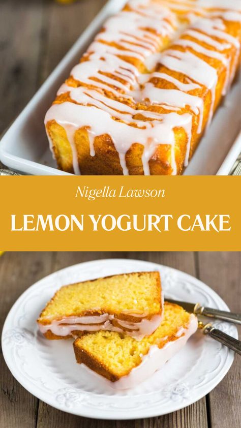 Nigella Lemon Yogurt Cake Desserts Using Self Rising Flour, Lemon Yoghurt Cake, Self Rising Flour Desserts, Lemon Yogurt Cake Recipe, Lemon Sweets, James Martin Recipes, Lemon Yogurt Cake, Nigella Lawson Recipes, Sweet Bakes