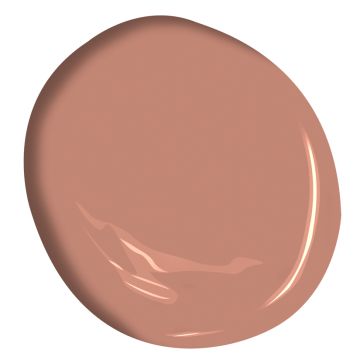 Benjamin Moore Smoked Salmon. A dusty coral or deep dusty rose. 12 Design Ideas from a Lovely Timeless Farmhouse Deep Rose Wall Color, Rose Brown Paint Color, Dusty Rose Paint Color, Salmon Paint Color, Timeless Farmhouse, Dusty Coral, Big Room, Painting Walls, Farmhouse Pottery