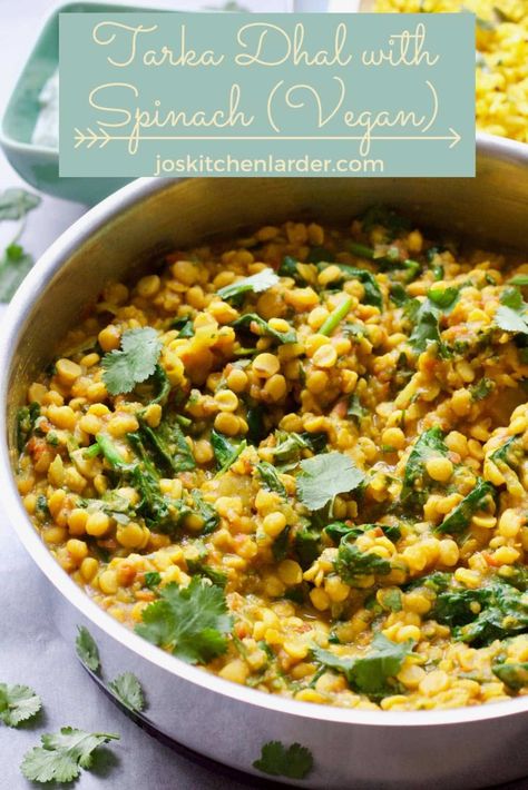 Tarka Dhal Recipe, Spinach Vegan, Dhal Recipe, Midweek Meals, Delicious Vegetarian, Healthy Eating Recipes, Plant Based Recipes, Please Wait, Side Dish