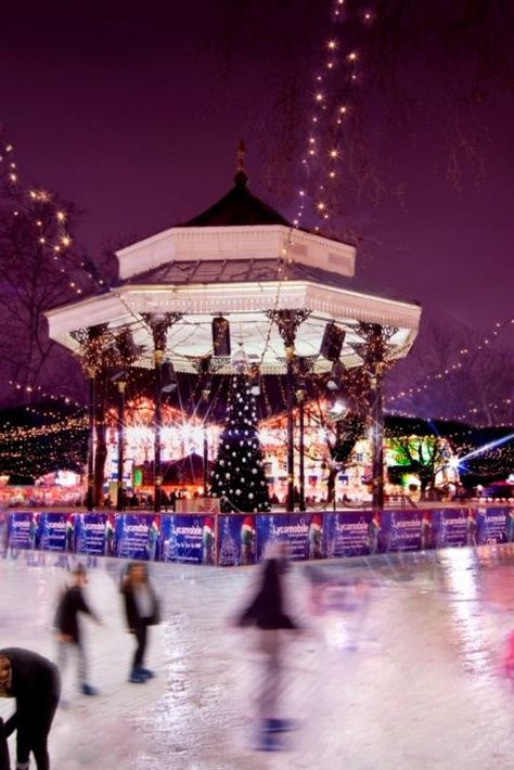 Ice Skating in Winter Wonderland Hyde Park. Best Places to Ice Skate in London.  Find more Ice skating spots in London at www.luxsphere.co or simply click on the photo. Hyde Park Winterwonderland, Hyde Park Winter Wonderland, Winter Wonderland Aesthetic London, Ice Skating London, London Christmas Aesthetic, Romanticising Winter, Winter Wonderland Ice Skating, London Xmas, Winter Wonderland Hyde Park