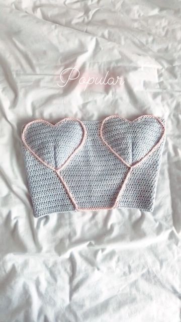 Heart Shaped Crochet Top, Corset Top Crochet Pattern, Crochet Corset Top Pattern Free, Heart Top Crochet, Corset Crochet Top, Heart Corset Top, Crochet Heart Top, Crochet Corset Top, Crochet Valentines Ideas