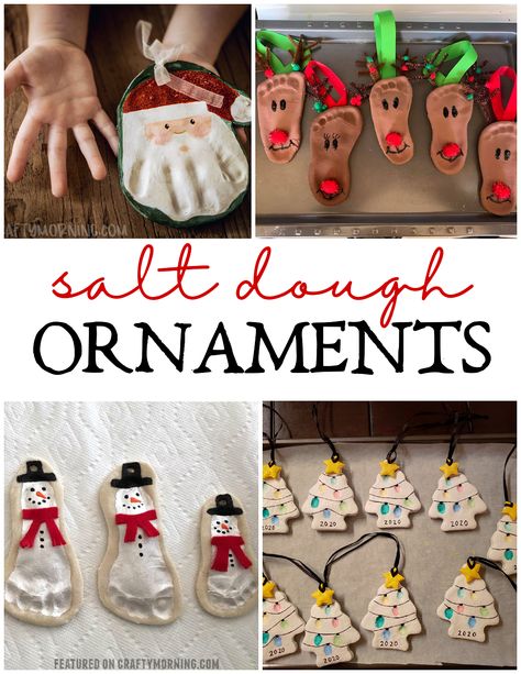 Dough Recipe For Ornaments, Salt Dough Ornament, Baby Christmas Crafts, Salt Dough Christmas Ornaments, Salt Dough Crafts, Crafty Morning, Ornaments To Make, Christmas Crafty, Salt Dough Ornaments