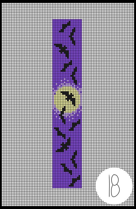 Halloween Bead Loom Patterns, Loom Beading Patterns Free, Bead Loom Patterns Free, Cross Stitch Bookmark, Stitch Bookmark, Bead Loom Designs, Bead Loom Pattern, Loom Bracelet Patterns, Pixel Crochet