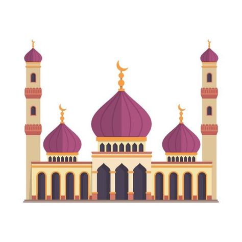 Building Infographic, Masjid Vector, Mosque Building, Map Game, Islamic Mosque, Mosque Vector, Concept Web, Eid Milad, Mosque Design