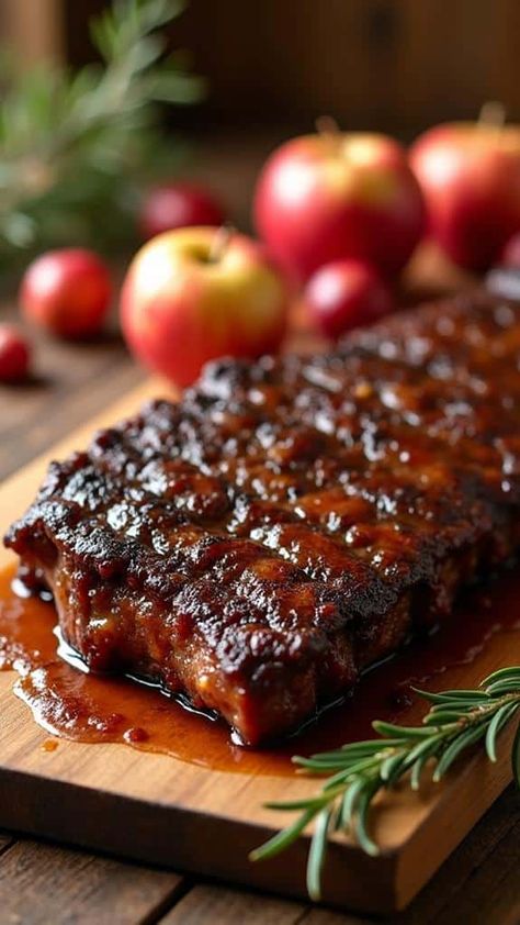 Apple Cider Braised Short Ribs Apple Cider Braised Short Ribs, Short Ribs For A Crowd, Stove Top Short Ribs, Thanksgiving Ribs, Cider Braised Short Ribs, Pork Short Ribs, Braised Short Ribs Recipe, Best Apple Cider, Winter Meals