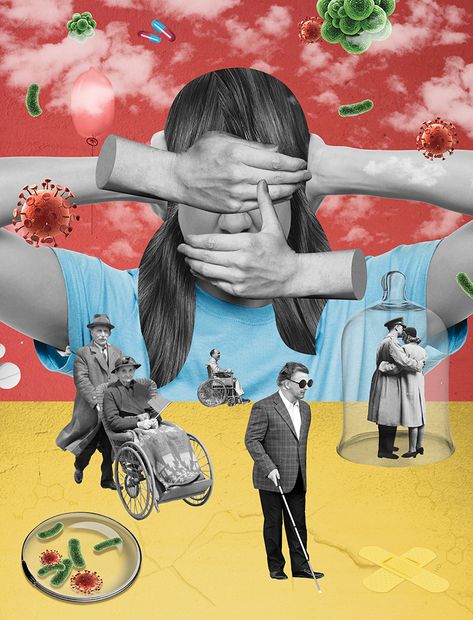 collage illustration by Olga Khaletskaya for Women's Health Health Illustration Art, Poster Collage Ideas, Inclusivity Poster, Health Collage, Human Collage, Creative Collage Ideas, Cool Collages, Woman Collage, Collage Creative