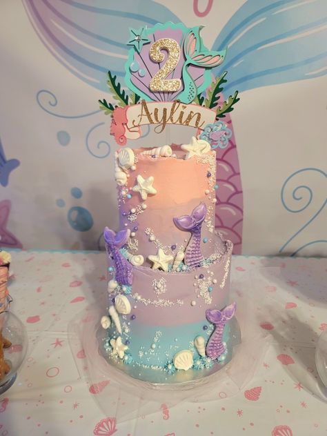 Under The Sea Cake Table Decor, Under The Sea Theme Cake, Sea Theme Cake, Pink Under The Sea Cake, Cake Under The Sea, Under The Sea Birthday Sheet Cake, Sea Theam Cake Design, Under The Sea Fondant Cake, Girl Number