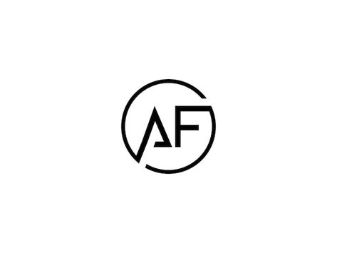 Af logo design | Premium Vector #Freepik #vector #adobe #adobe-logo #photoshop-logo #photoshop Af Logo Design, Logo Academia, Af Logo, Adobe Logo, Ronaldo Images, Enterprise Logo, Creative Logo Design Art, Arte Jazz, Photoshop Logo