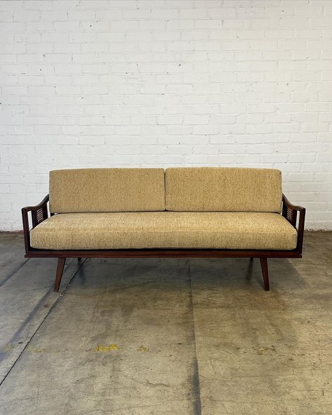 Mid Century Low Profile Daybed Price: 1500 Dimensions: W78 D29 H31 SW71 SD20 SH18 AH24 Daybed, Room Furniture, Low Profile, Living Furniture, Living Room Furniture, Upholstery, Sound, Mid Century, Angeles