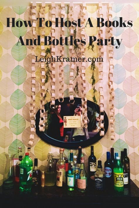 Book Party Games Adults, Book Club Themed Drinks, Book Exchange Party Ideas, Books And Booze Party, Books And Booze Christmas Party, Book Basket Exchange Party, Book Swap Party, Book Party Ideas, Meetup Ideas