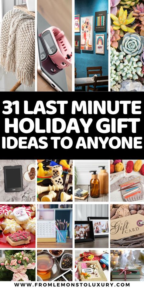 last minute holiday gifts Diy Gifts Coworkers, Last Minute Gifts For Friends, Last Minute Gifts For Him, Pollyanna Gift, Holiday Gifts For Coworkers, Holiday Gifts Diy, Gift Ideas Last Minute, Last Minute Gift Ideas, Gift Ideas For Best Friend