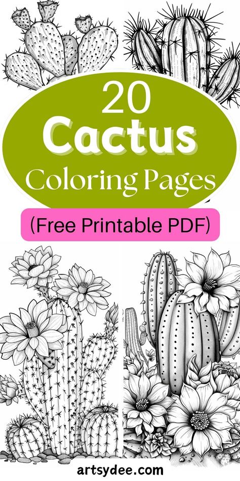 Dive into desert fun with our 20 Cactus Coloring Pages! This Free Printable PDF offers a variety of charming cactus designs perfect for kids and adults. Enjoy hours of creative coloring and relaxation. Download now and get started! #CactusColoringPages #FreePrintable #PrintablePDF #ColoringFun #DesertArt #KidsActivities #AdultColoring #CreativeHobbies 🌵🖍️🎨 Cactus Outline Free Printable, Painting Pages For Adults, Barrel Cactus Drawing, Free Plant Printables, Water Coloring Pages, Cute Coloring Pages Free Printable, Address Marker, Cactus Images, Free Adult Coloring Printables