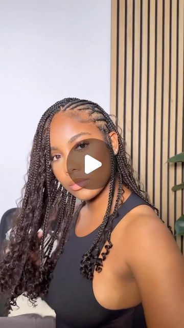 BellaNaija Beauty on Instagram: "#BNBTrends: The summer style that has taken over #TikTok is the flip-over Fulani braids! We want to try this look ASAP! 😍  Credit: @braidbarldn   #BellaNaijaBeauty #FulaniBraids #Braids" Flip Over Fulani Braids Bob, Simple Fulani Braids Hairstyles, Funali Braids Flip Over, Side Part Fulani Braids, Flip Over Braids, Short Fulani Braids, Fulani Goddess Braids, Flip Over Fulani Braids, Fulani Cornrows