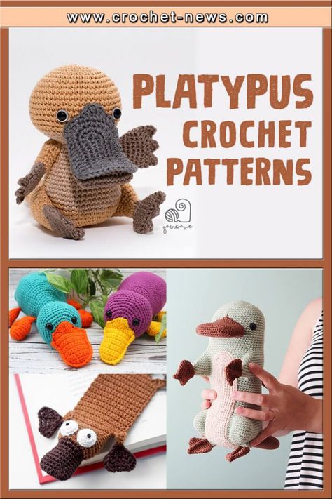 Crochet Platypus Pattern, Crochet Yip Yip Free Pattern, Platypus Crochet Pattern Free, Crochet Platypus, Crochet Potholder Patterns, Cute Desk Accessories, Potholder Patterns, Crochet Potholders, Crochet Creations