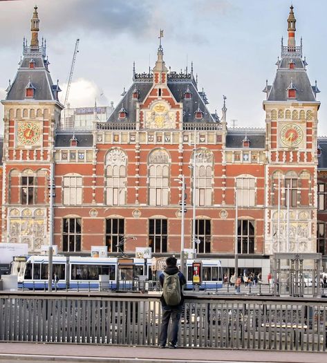 The Netherlands | Amsterdam Central Station. Central Station, The Netherlands, Netherlands, Amsterdam, Travel