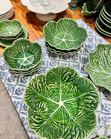 All you need is a variety of bowl sizes. Shop Bordallo Pinheiro cabbage at www.mamaleya.com Bordallo Pinheiro, All You Need Is, Bowl