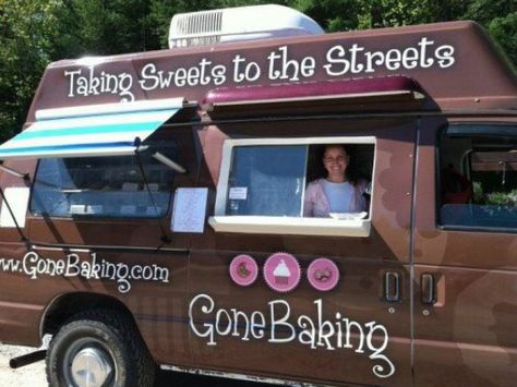 Mobile Bakery Cart, Mobile Bakery Ideas, Mobile Bakery Trailers, Bakery Cart, Bakery Truck, Mobile Bakery, Cupcake Truck, Bakery Business Plan, Dream Cafe