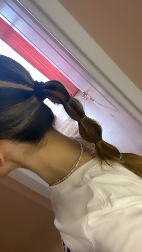 Long Hair Buns, Rubber Band Hairstyles For Kids, Rubber Band Hairstyle, Girls Long Hair, Band Hairstyles, Rubber Band Hairstyles, Hairstyle Idea, Tutorial Ideas, Hair Buns